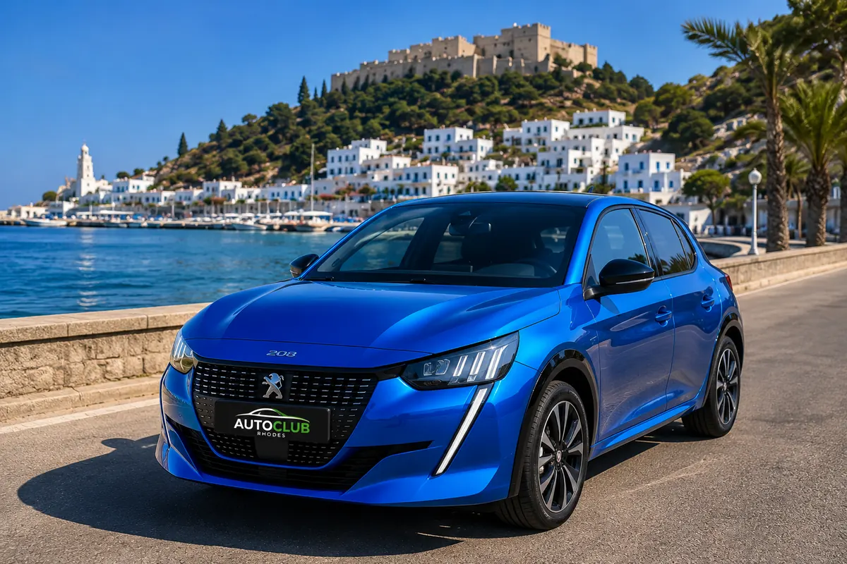 Automatic rental car in Rhodes